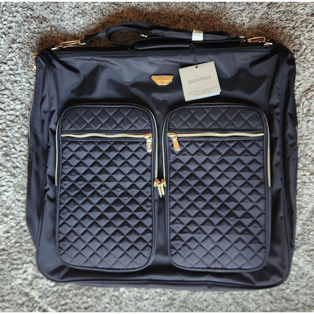 Ellen Tracy 20" Quilted Waterproof Nylon Travel Garment Bag
